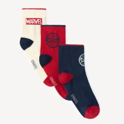 Set van 3 paar Spider-Man Marvel sokken jongens