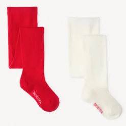 Set van 2 paren dikke panty's meisjes