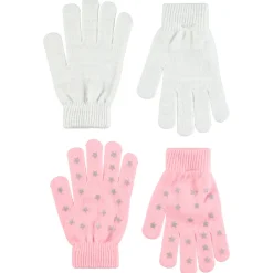 Set van 2 paren gebreide handschoenen