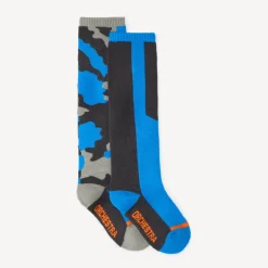 Set van 2 paren hoge skisokken jongens
