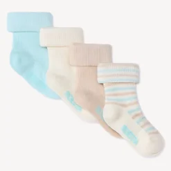 Set van 4 paren ribgebreide sokken voor babyjongen