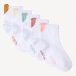 Set van 5 paren sokken met hartjes voor meisjes
