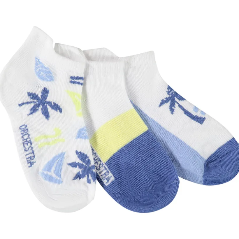 Set van 3 paren van sokken met Mykonos motieven voor jongen
