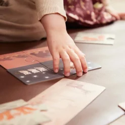 Set van 10 puzzels- mama en baby - Noorse dieren