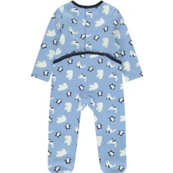 Set van 2 pyjama motieven Pingouin voor baby jongen met verschillende openingen afhankelijk van de leeftijd