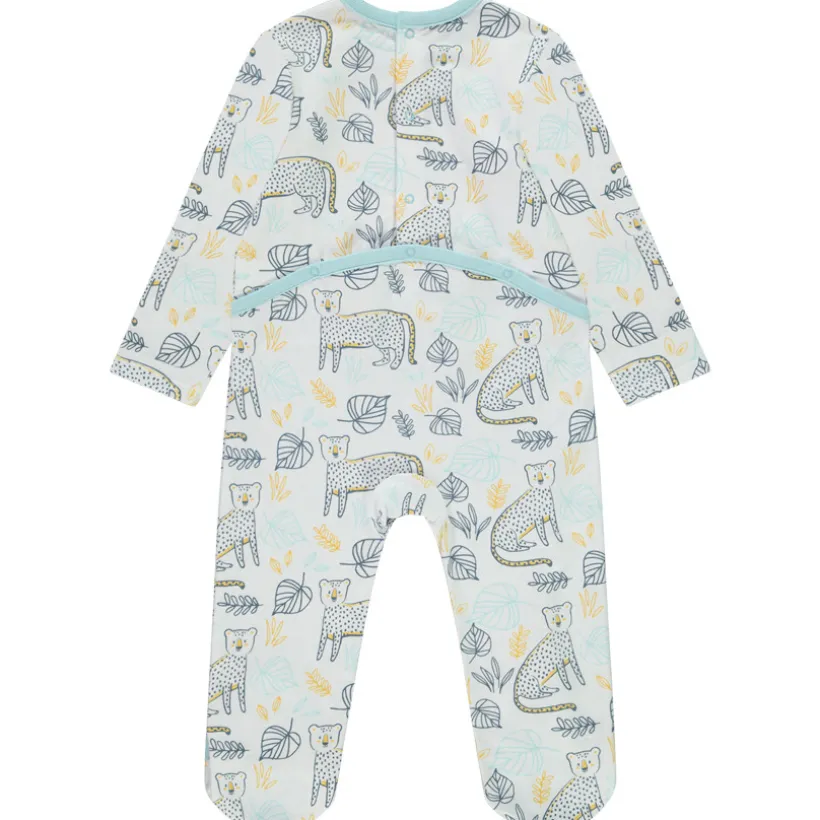 Set van 3 pyjama's met dierenmotieven voor babyjongens met verschillende openingen afhankelijk van de leeftijd