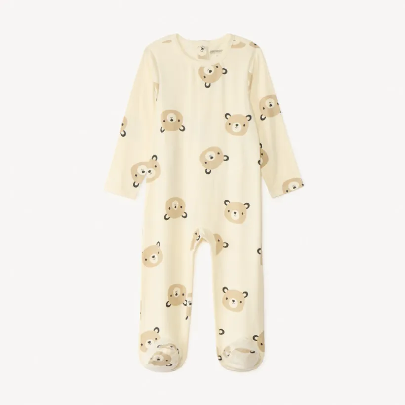 Set van 2 pyjama's met een berenmotief voor baby's met verschillende openingen afhankelijk van de leeftijd