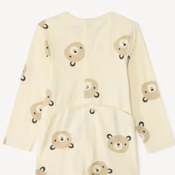Set van 2 pyjama's met een berenmotief voor baby's met verschillende openingen afhankelijk van de leeftijd