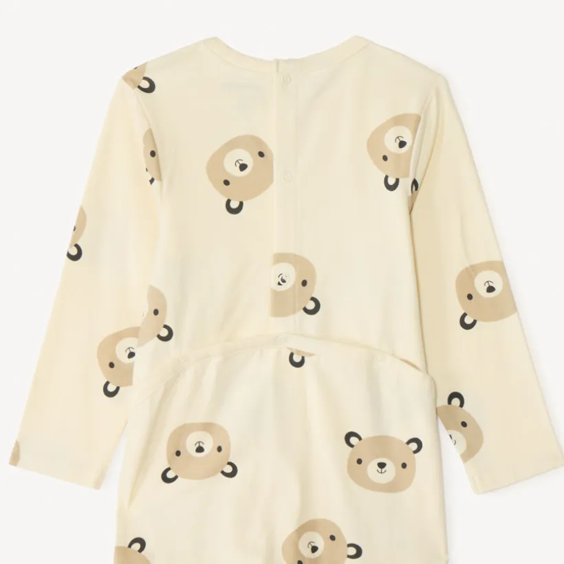 Set van 2 pyjama's met een berenmotief voor baby's met verschillende openingen afhankelijk van de leeftijd