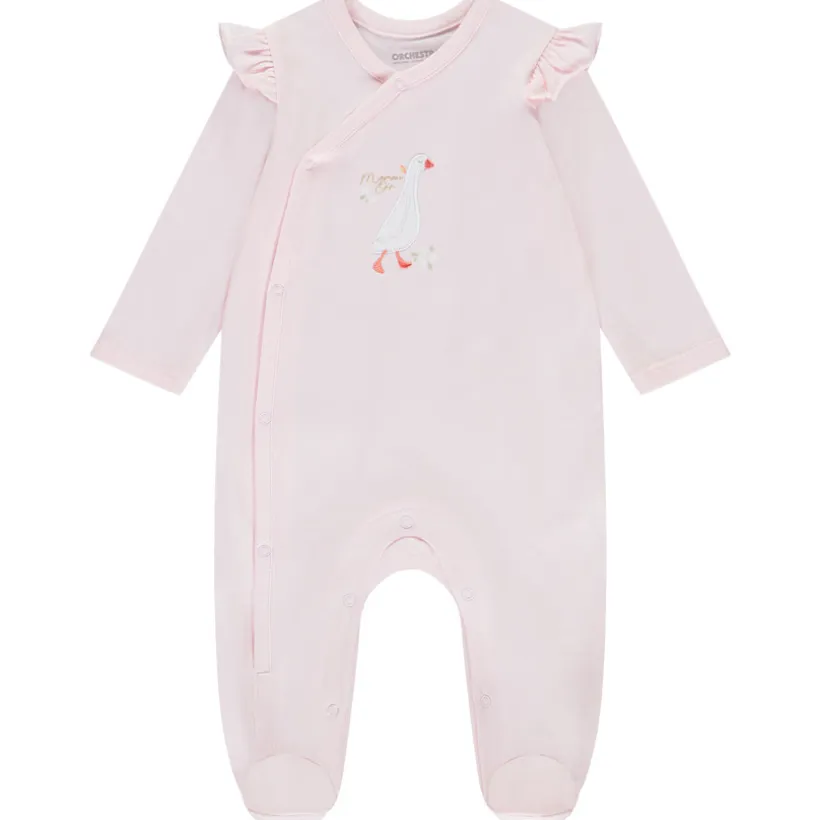 Set van 2 pyjama's met eendenmotief voor baby meisjes met verschillende openingen volgens de leeftijd
