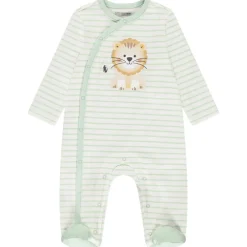 Set van 3 pyjama's met leeuwenmotief voor babyjongens met verschillende openingen afhankelijk van de leeftijd
