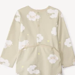 Set van 2 pyjama's met schapenprint voor baby met verschillende sluitingen volgens leeftijd
