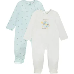Set van 2 pyjama's met tortue-motieven voor meisjes met verschillende openingen afhankelijk van de leeftijd