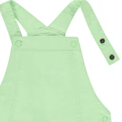 Set van salopette in effen groen met t-shirt met korte mouwen en fantasieprint voor babyjongens