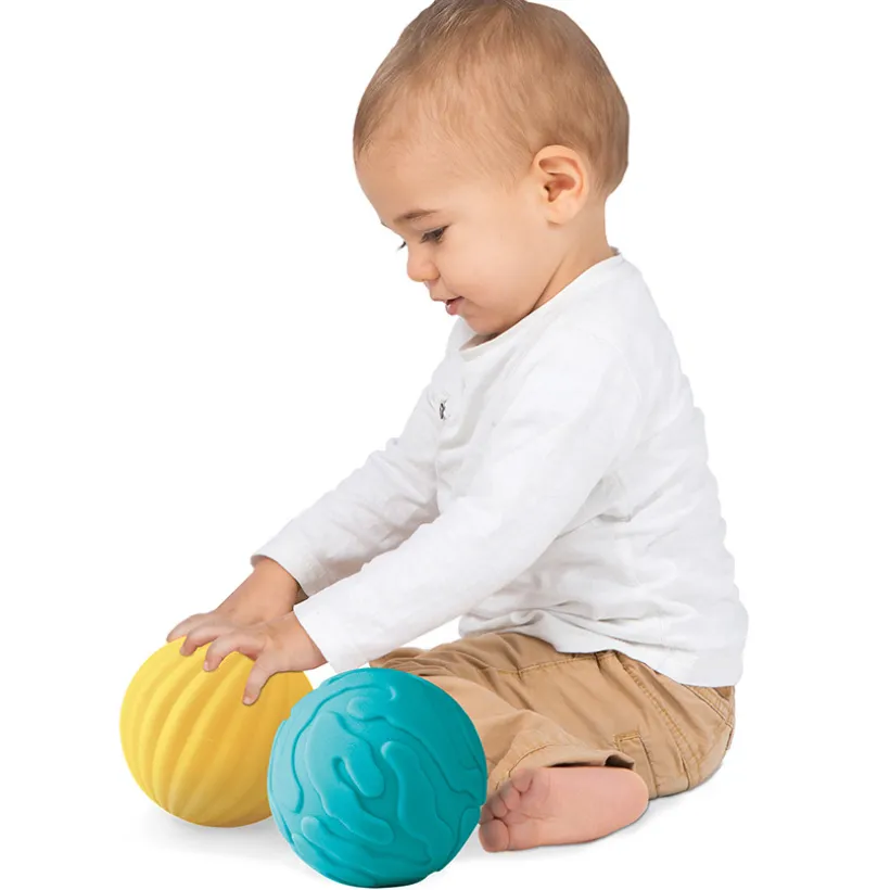 Set van 3 sensorische ballen - Blauw