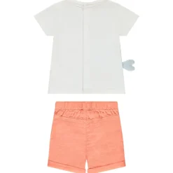Set van short en t-shirt met walvisprint voor babyjongens