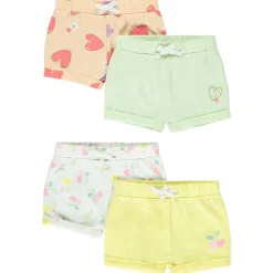 Set van 4 shorts in jersey slub meisjes