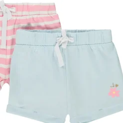 Set van 4 shorts in jersey slub meisjes