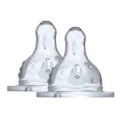 Set van 2 siliconen fopspeen 3 snelheden - Initiatie +