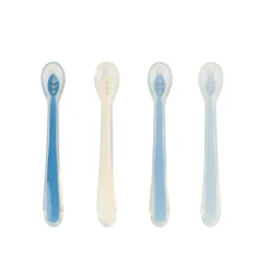 Set van 4 siliconen lepels Yummix - Blauw