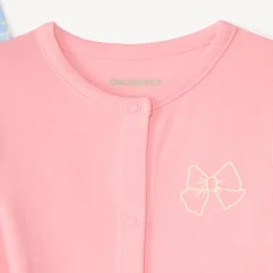 Set van 3 slaapzakken met strikmotief voor babymeisjes - verschillende openingen afhankelijk van de leeftijd.