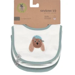 Set van 3 slabbetjes geboorte Tiny Team Dog