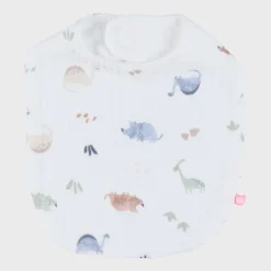 Set van 3 slabbetjes mousseline Bio Dinos 1-12m