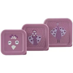 Set van 3 snackboxen Mrs. Peacock