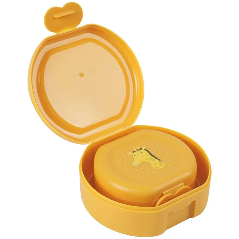 Set van 2 snackdoosjes met Clip Mr Giraffe