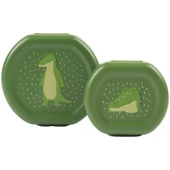 Set van 2 snackdoosjes met Clip Mr Alligator