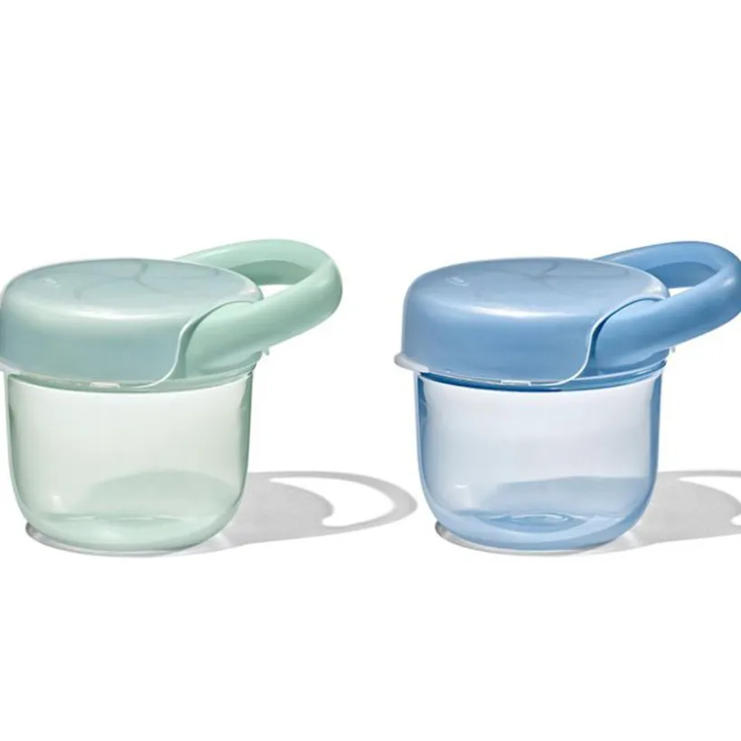 Set van 2 snackdoosjes met deksel Opal/Dusk