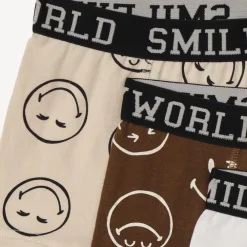Set van 3 speelse Smiley boxershorts jongens