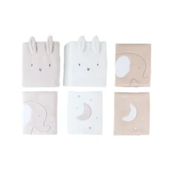 Set van 6 spijlenbeschermers voor babybed en box Bali, Moka & Snow