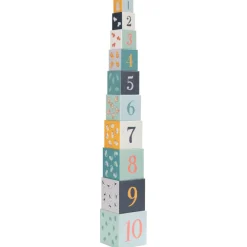 Set van 10 stapelbare nestelblokken - Happy wild
