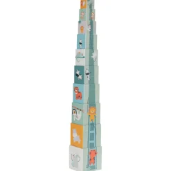 Set van 10 stapelbare nestelblokken - Happy wild