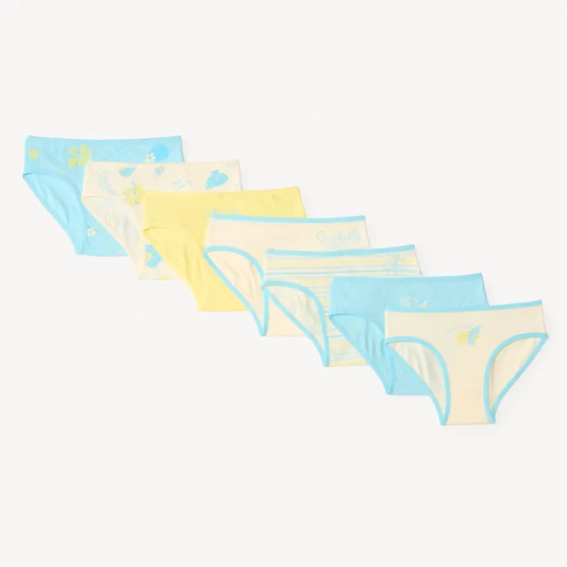 Set van 7 strandmotief onderbroeken meisjes