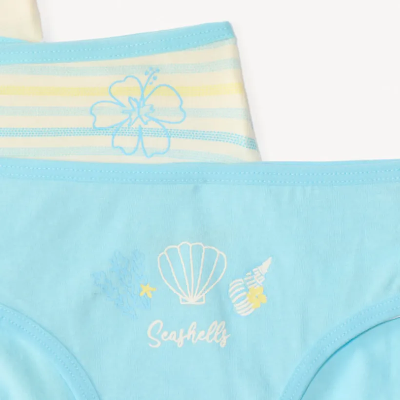Set van 7 strandmotief onderbroeken meisjes
