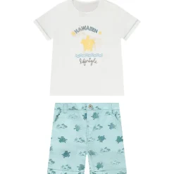 Set van 2 stukken in jersey print Hawaii voor baby jongen