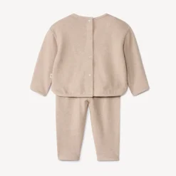 Set van 2 stukken in unicolor met een geprefabriceerde afwerking voor baby's