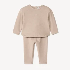Set van 2 stukken in unicolor met een geprefabriceerde afwerking voor baby's