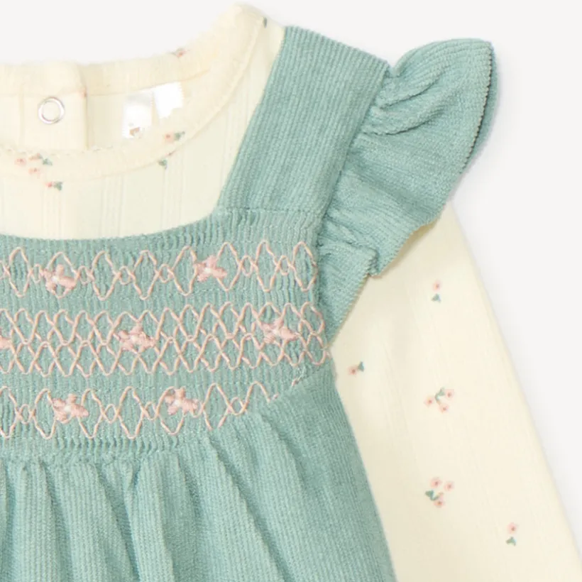 Set van 2 stukken voor babymeisjes, t-shirt en schattige salopette.