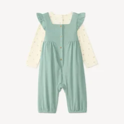 Set van 2 stukken voor babymeisjes, t-shirt en schattige salopette.