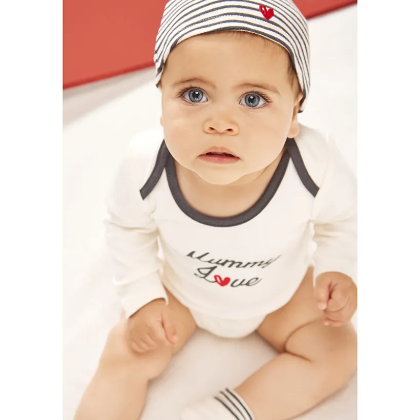 Set van 3 stuks bedrukt dad & mummy love voor baby