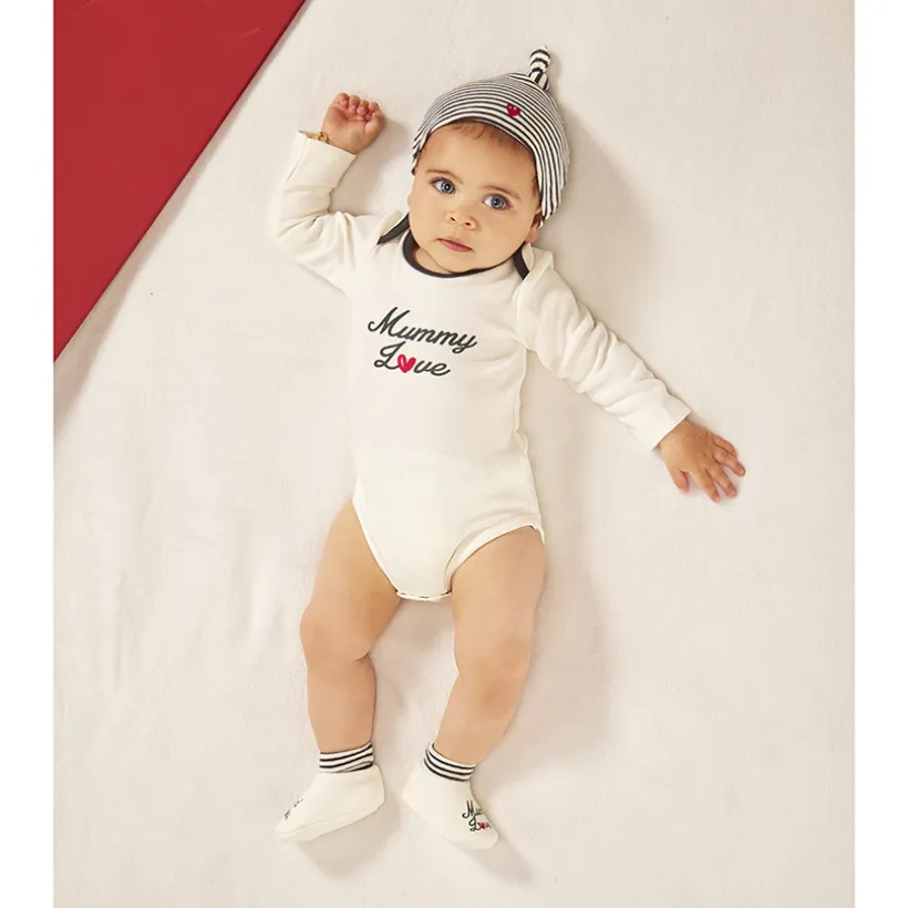 Set van 3 stuks bedrukt dad & mummy love voor baby