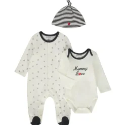 Set van 3 stuks bedrukt dad & mummy love voor baby