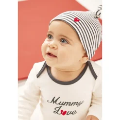 Set van 3 stuks bedrukt dad & mummy love voor baby