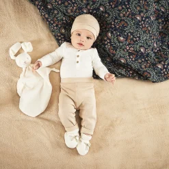 Set van 3 stuks in jersey en honingraat voor baby