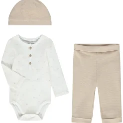 Set van 3 stuks in jersey en honingraat voor baby