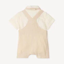 Set van 2 stuks: overhemd + tuinbroek voor babyjongen