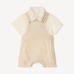 Set van 2 stuks: overhemd + tuinbroek voor babyjongen